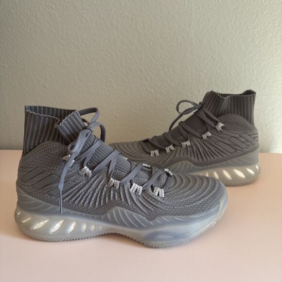 Adidas Crazy Explosive 2017 Primeknit 'Grey' US Mens Size